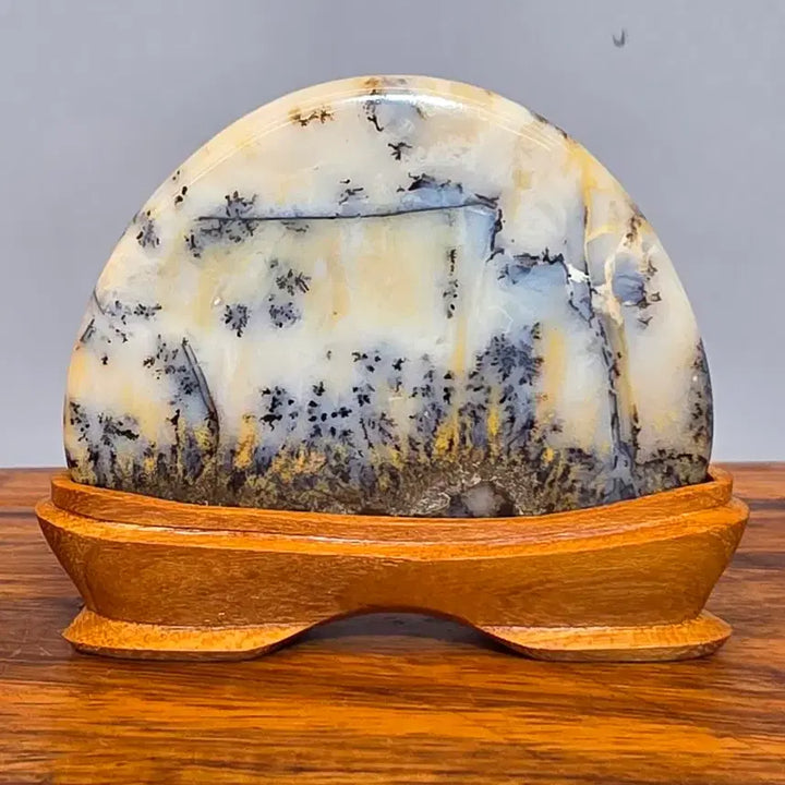 [BUNJANG] Color Agate Stone - "Surim" Pattern / 26092102 좋은 기운을 주고 수림 문양이 환상적인 컬러마노석 광물 수석 팝니다