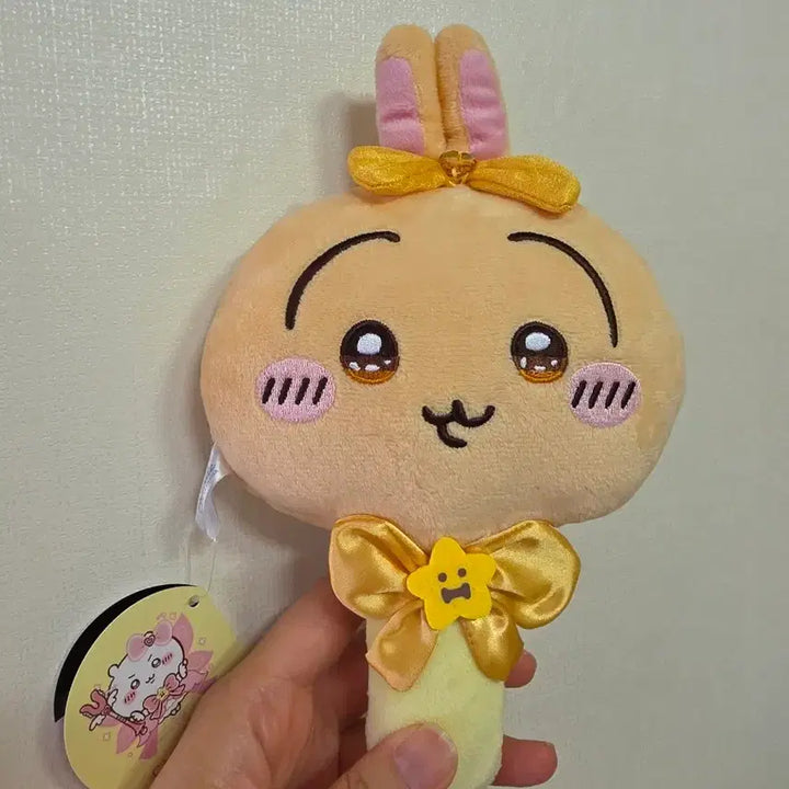 [BUNJANG] Chiikawa Usagi Plush Hand Mirror / 초매지컬 치이카와 먼작귀 우사기 누이인형 손거울