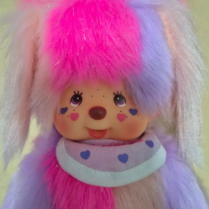 [BUNJANG] Monchhichi Shinako Purple Pink S / 몬치치 시나코 퍼플핑크 S