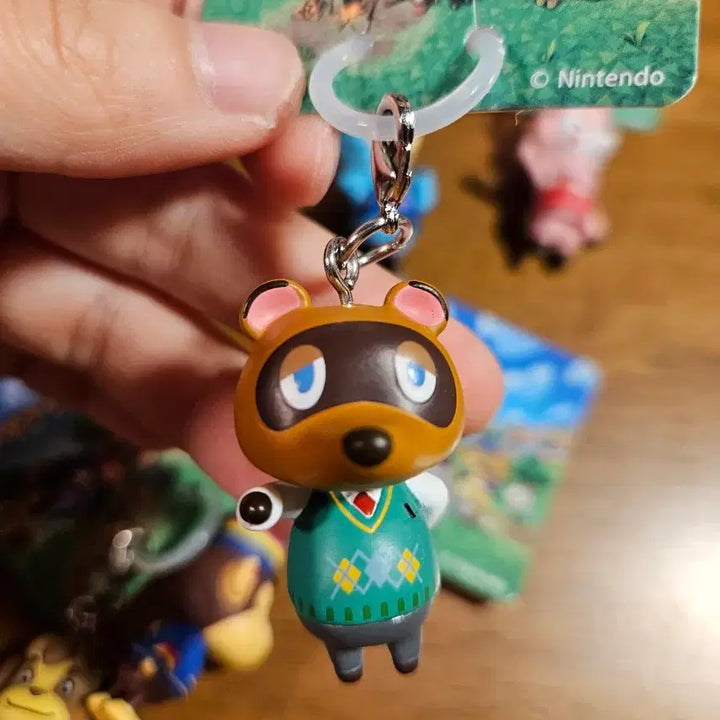 [BUNJANG] Animal Crossing Mascot Keyring Set (8 Types) / 동물의숲 미스코트키링 8종 풀세트