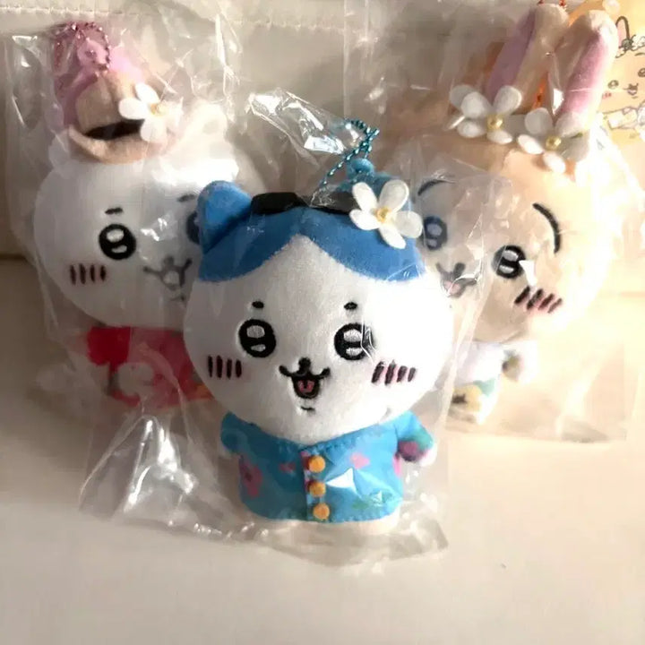 [BUNJANG] Chiikawa Hachiware Usagi Mascot Plush Doll Bundle Set / 치이카와 마켓 여행 치이카와 +하치와레+우사기 마스코트 인형 일괄 판매합니다
