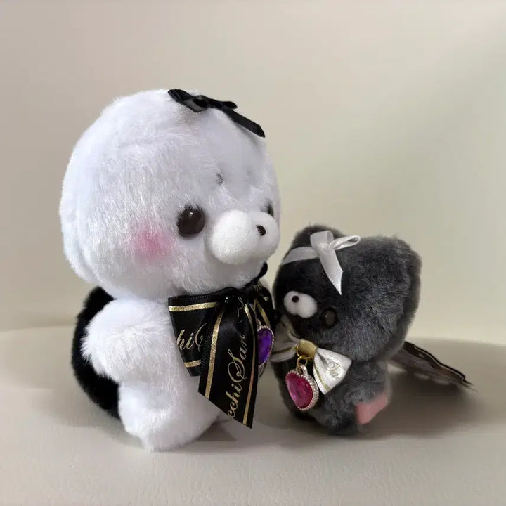[BUNJANG] Squishy Touch Plush Set - Gothic Medium &amp; Small Dolls with Keychain / 스쿳토탓치상 고딕 중형 인형(누이)+키링 세트(물범, 고양이)