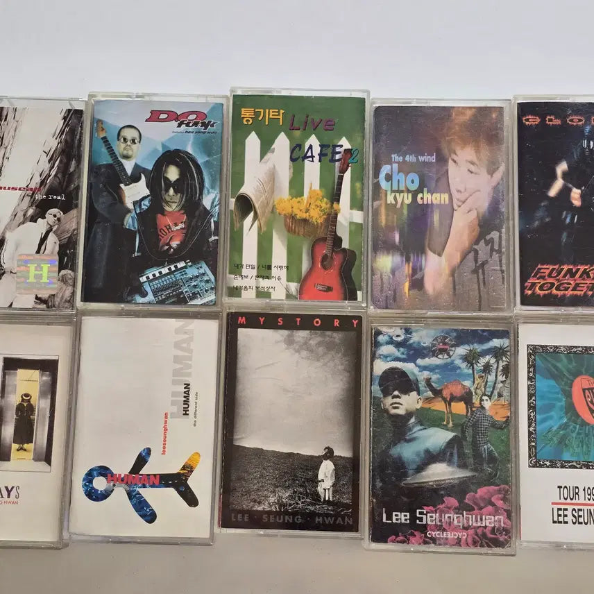 [BUNJANG] Various Artists Unsealed Cassette Tape Bundle Set (Jinusean, D.O Funk, Clon, Lee Seung Hwan, etc.) / 23 지누션, D.O Funk (이현도), 통기타 , 조규찬, 클론, 이승환 (3,4,5) 등 개봉카세트테이프 일괄판매