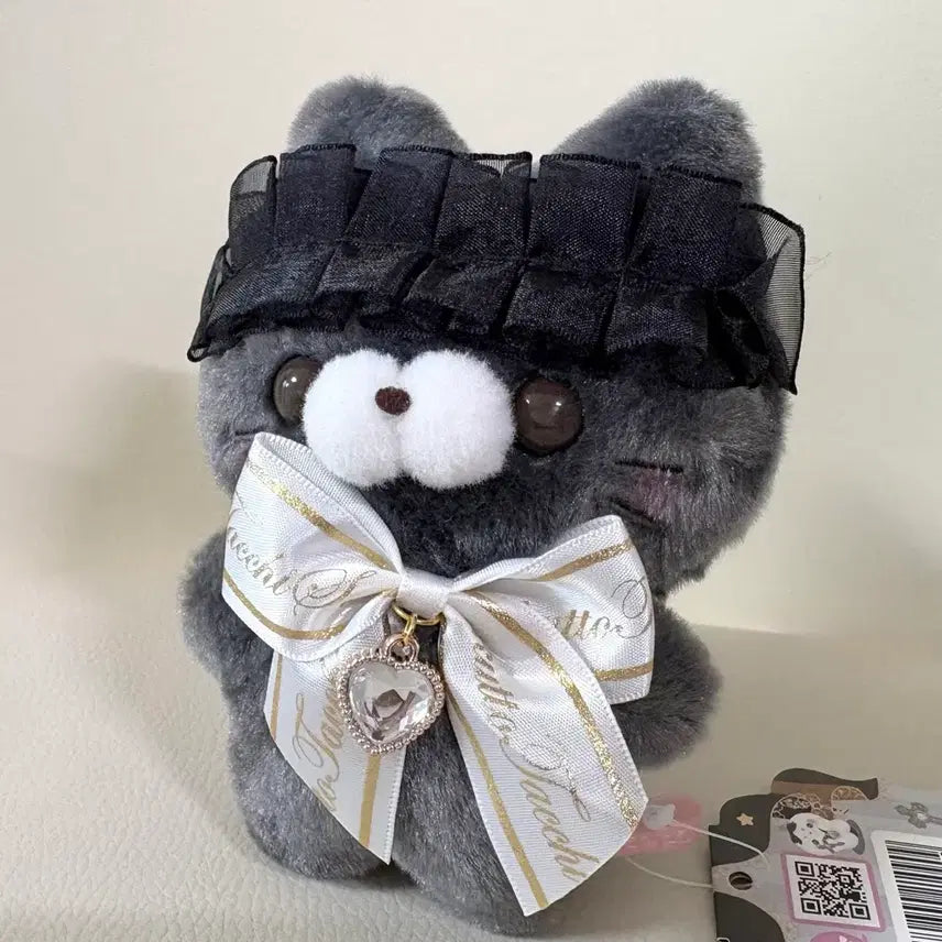 [BUNJANG] ScuTtoTachii Gothic Style Medium Cat Plush Doll 14cm / 스쿳토탓치상 고딕풍 중형 고양이 인형 누이 14cm