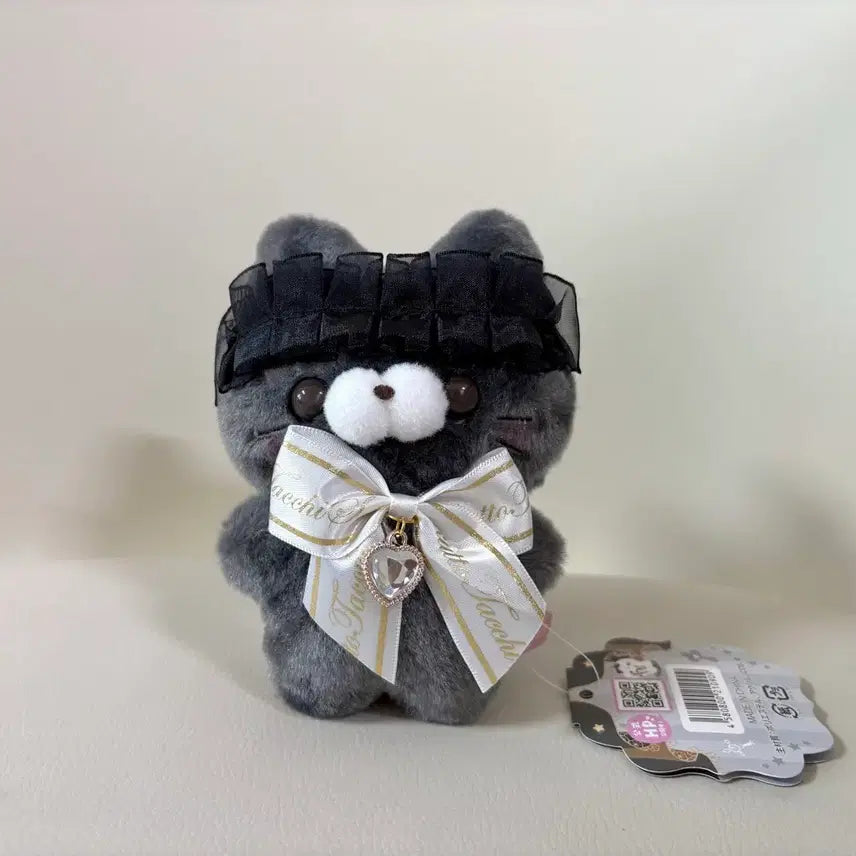 [BUNJANG] ScuTtoTachii Gothic Style Medium Cat Plush Doll 14cm / 스쿳토탓치상 고딕풍 중형 고양이 인형 누이 14cm