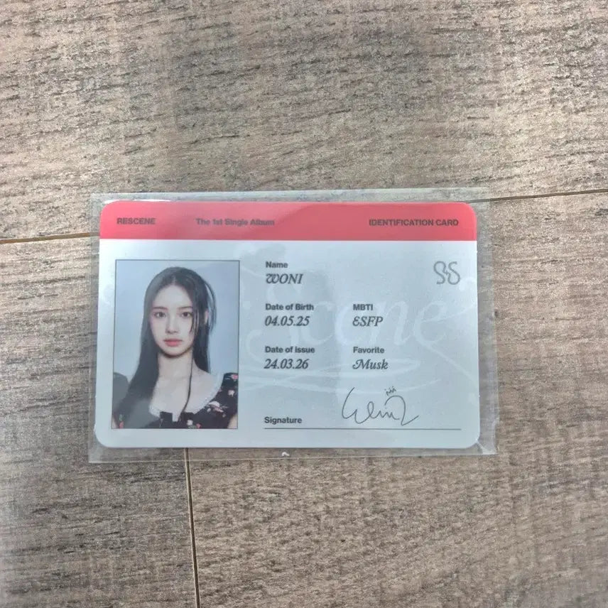 [BUNJANG] LeeSienne Wonii 1st Album ID Card / 리센느 원이 1집 아이디카드