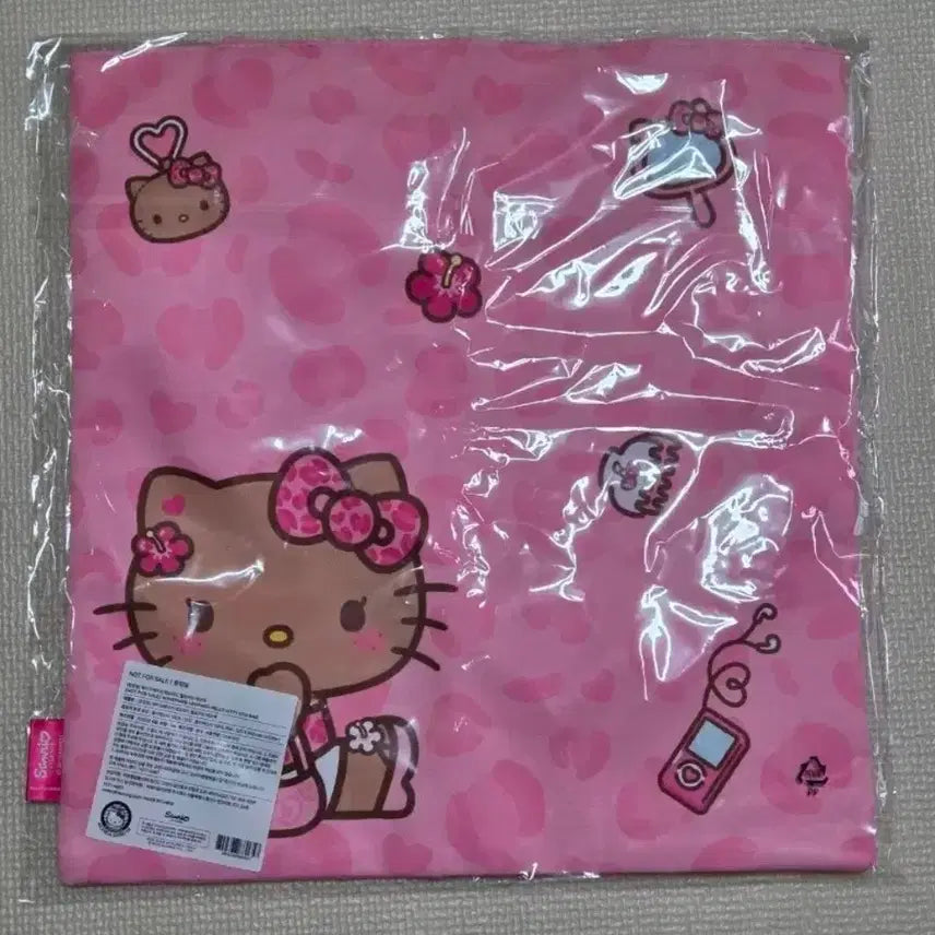 [BUNJANG] WAKEMAKE Hello Kitty Leopard Eco Bag Tanning Kitty / 웨이크메이크 헬로키티 레오파드 에코백 태닝키티 판매