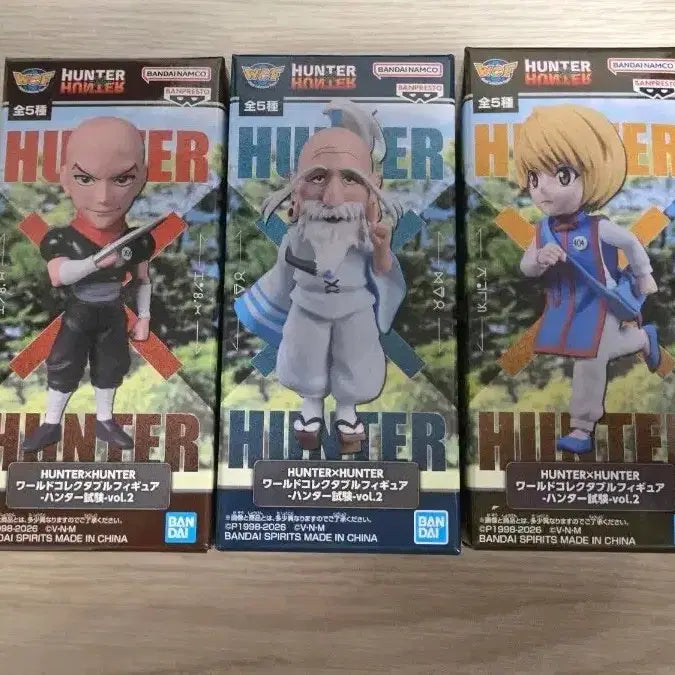 [BUNJANG] Hunter x Hunter World Collectable Figures Bundle Set (Sealed) / 미개봉 일괄 헌터x헌터 월콜 월드 콜렉터블 피규어 헌터 시험 크라피카/네테로 회장/한조