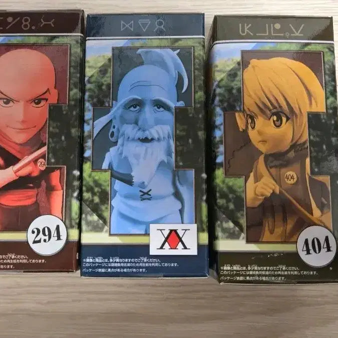 [BUNJANG] Hunter x Hunter World Collectable Figures Bundle Set (Sealed) / 미개봉 일괄 헌터x헌터 월콜 월드 콜렉터블 피규어 헌터 시험 크라피카/네테로 회장/한조