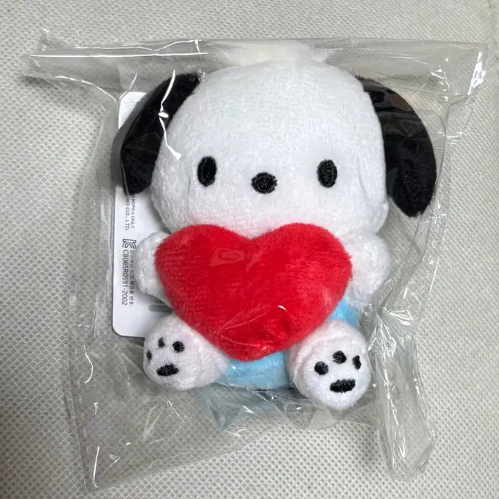 [BUNJANG] Pochacco Heart Plush Keychain / 포차코 하트 인형 키링