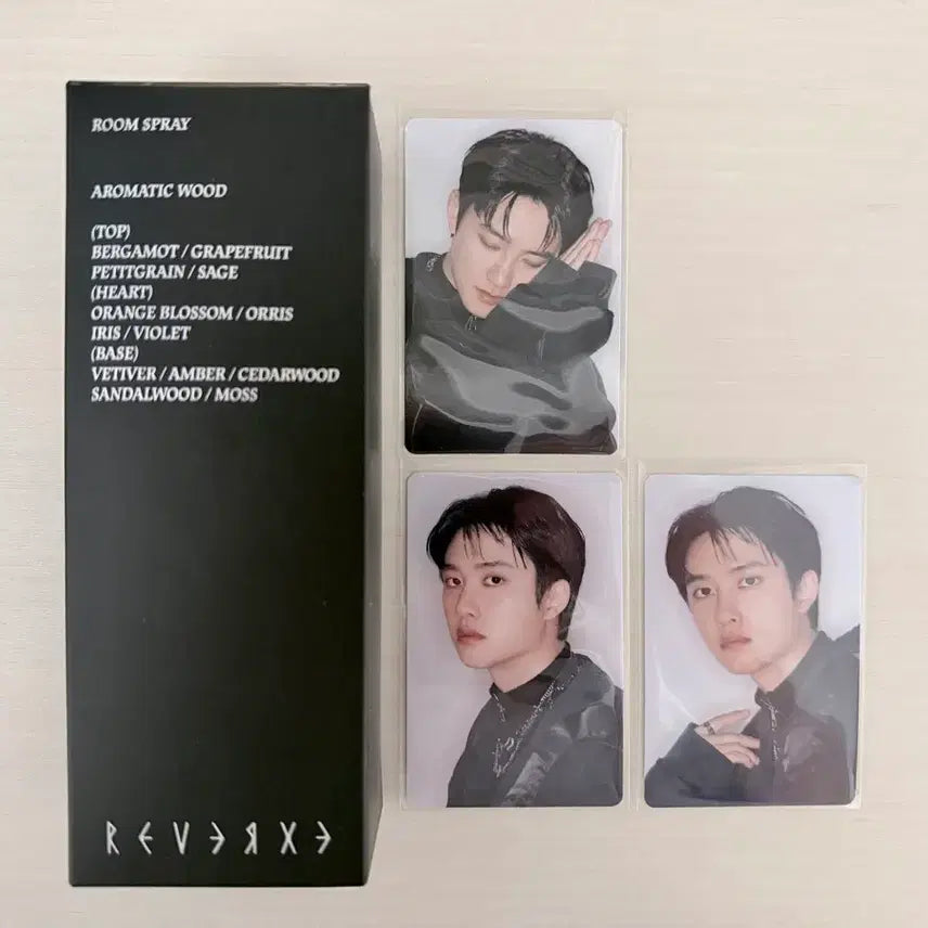 [BUNJANG] EXO D.O. Kyungsoo Re:Verse Popup Room Spray Photocard Set / 일괄) EXO 엑소 디오 도경수 리버스 팝업 룸스프레이 포토세트 포카 크라운