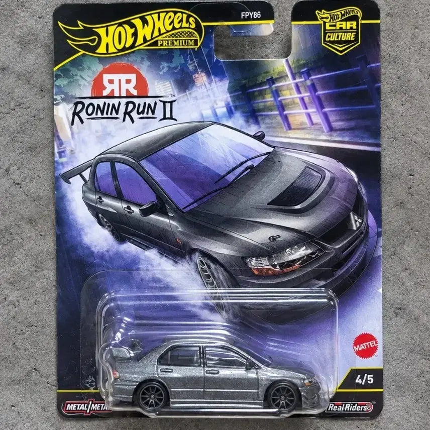 [BUNJANG] Hot Wheels Real Riders 1:64 Scale Diecast Mitsubishi Lancer Evolution IX Ronin / 핫휠 리얼라이더 1:64 스케일 다이캐스트 미쓰비시 랜서 에볼루션 IX 로닌