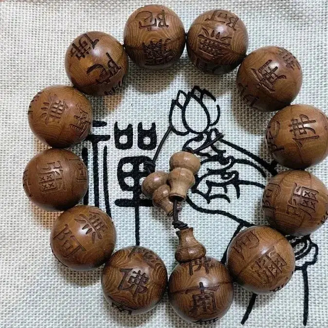 [BUNJANG] Odaesan Yookd Mook Buddha Prayer Beads - 20.6mm / 나무아미타불 오래된 오대산 육도목 고원목 20. 6mm