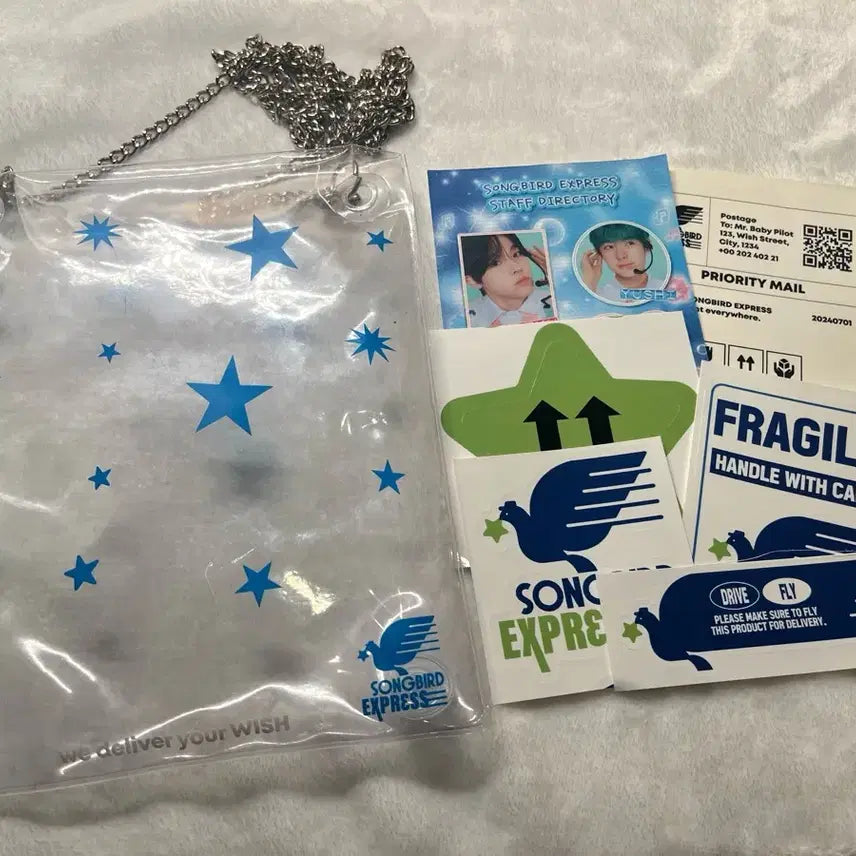 [BUNJANG] NCT WISH Songbird Express Chain Bag Sticker Set / 엔시티위시 송버드 익스프레스 체인 가방 스티커 판매