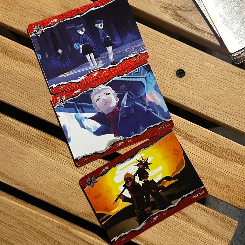 [BUNJANG] Persona 5 Justine &amp; Caroline Clear Card Set / 페르소나5 클리어카드 카드텍 쥐스틴 카롤린 류지 마코토 일괄 랜덤 가챠