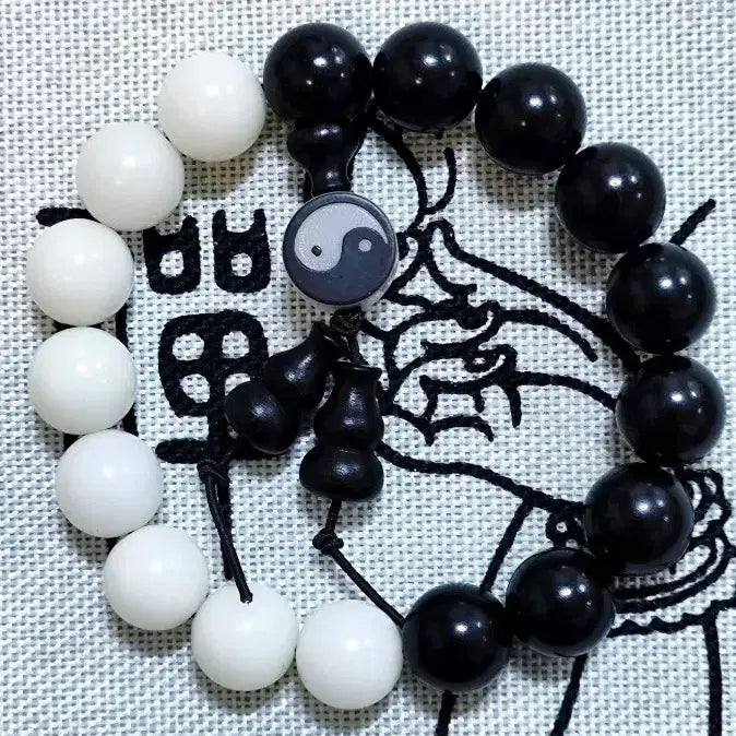 [BUNJANG] Ebony Bodhi Taeguk Prayer Beads 12mm / 흑단 보리수 태극 염주 12mm