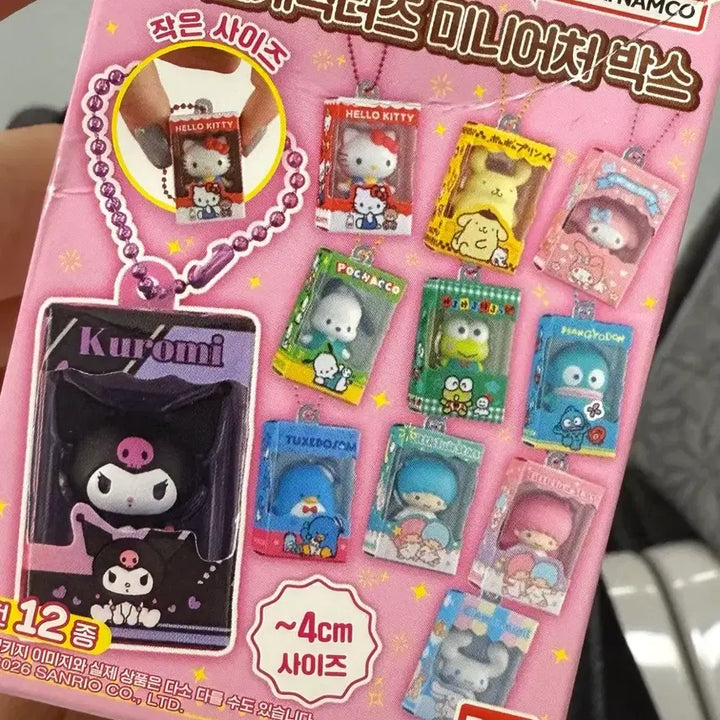 [BUNJANG] Sanrio Characters Miniature Box Keyring / 산리오 캐릭터즈 미니어처박스 키링