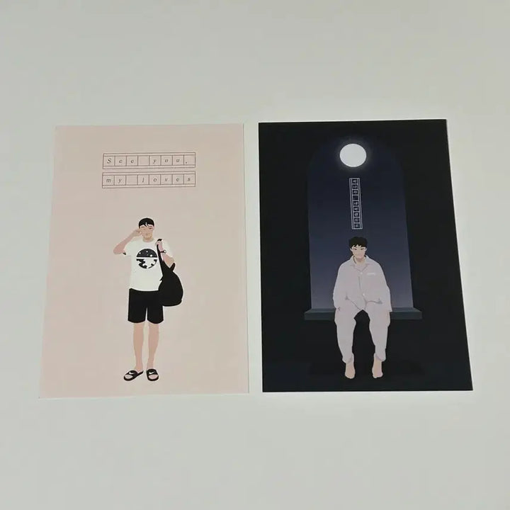 [BUNJANG] Ryu Jun Yeol Fan Art Postcard Set (2 Types) / 류준열 팬아트 엽서 2종