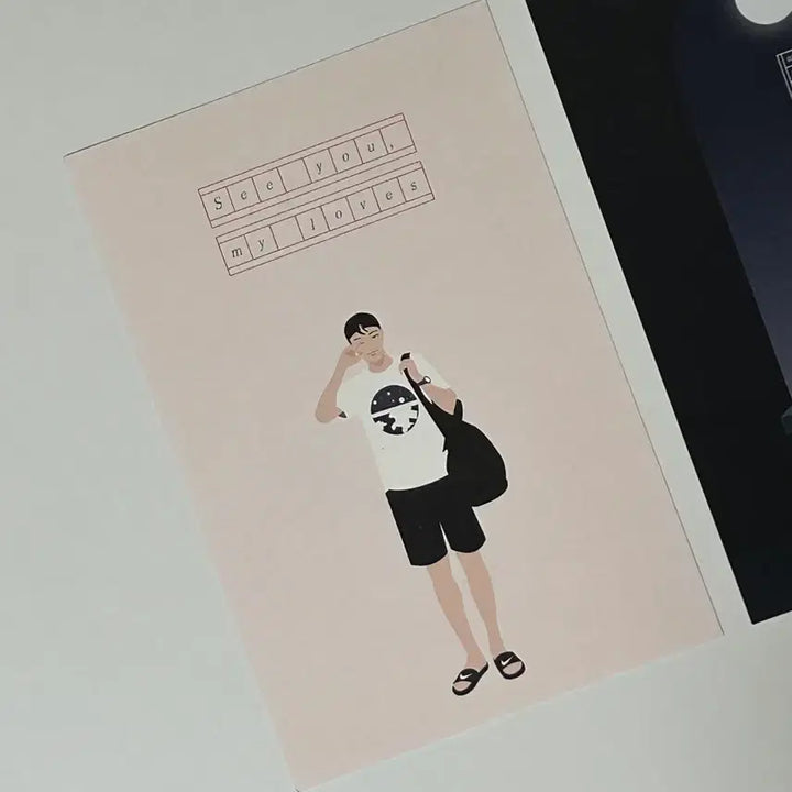 [BUNJANG] Ryu Jun Yeol Fan Art Postcard Set (2 Types) / 류준열 팬아트 엽서 2종