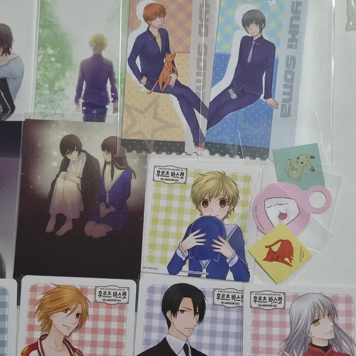 [BUNJANG] Café Oma   Fruit Basket Postcard Photocard Coaster Ticket Menu Pick Set / 카페오마케 후르츠바스켓 엽서 포카 코스터 티켓 메뉴픽
