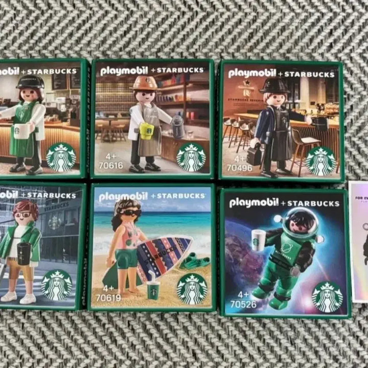 [BUNJANG] Starbucks Playmobil 6 Types Set / 새상품) 스벅 플레이모빌 6종 판매