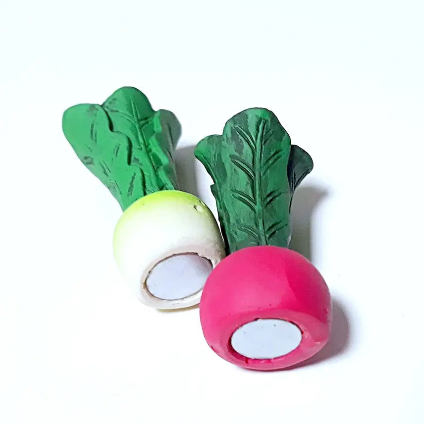 [BUNJANG] Decole Red Radish Miniatures Set (2 Pieces) / [2개세트] 일본 데꼴 빨간무 미니어처 인테리어 자석