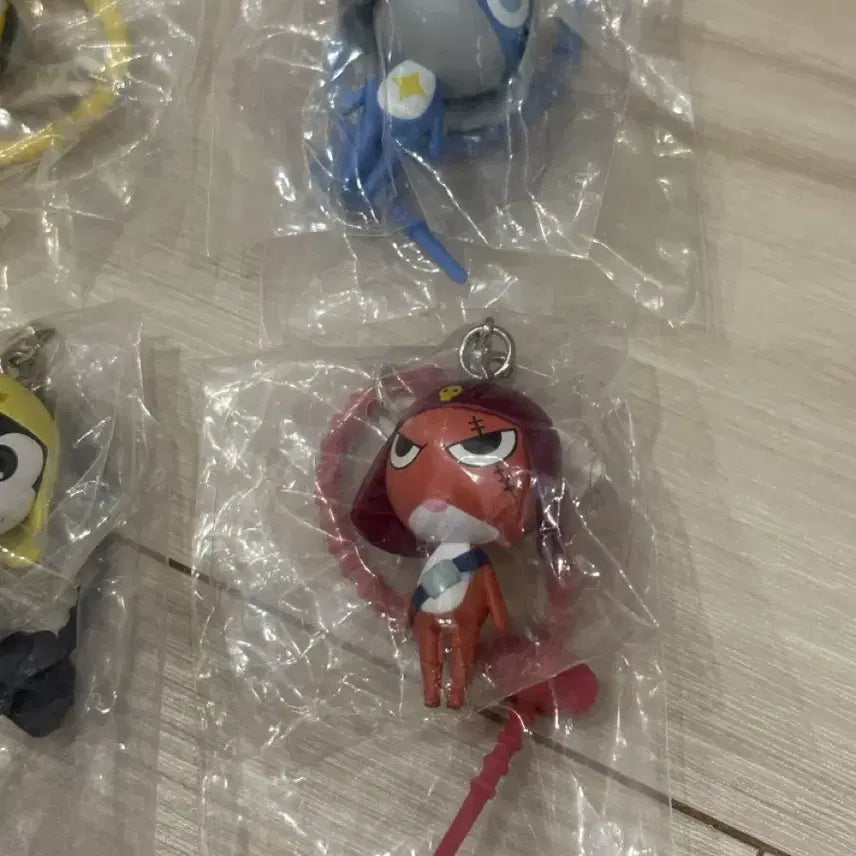 [BUNJANG] Keroro Colorful Multi Charm Gacha Set (Sealed) / (미개봉) 케로로 컬러풀 멀티참 가챠 4종 일괄