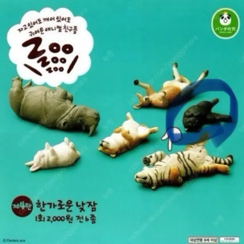 [BUNJANG] Sleeping Animals Gacha Set / 잠자는 동물 가챠