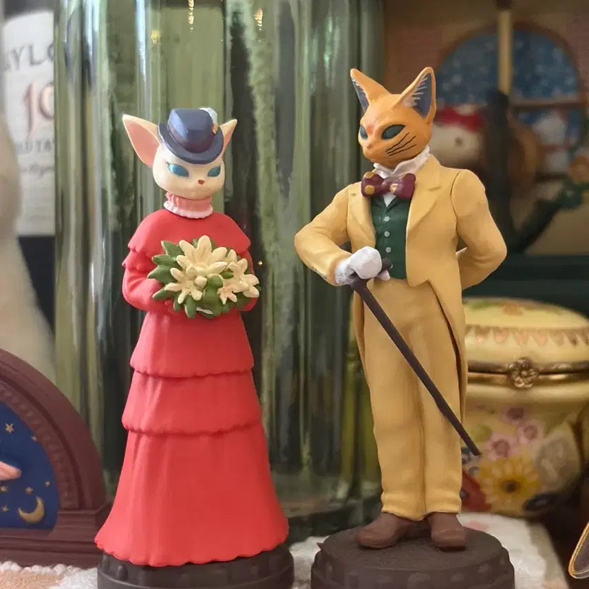 [BUNJANG] Studio Ghibli The Cat Returns Baron &amp; Louise Figure Set / 지브리 고전 귀를기울이면 바론 루이제 피규어 세트