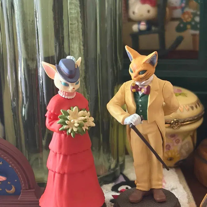 [BUNJANG] Studio Ghibli The Cat Returns Baron &amp; Louise Figure Set / 지브리 고전 귀를기울이면 바론 루이제 피규어 세트