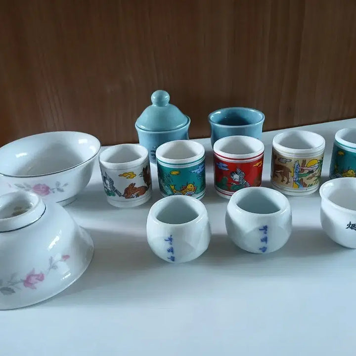 [BUNJANG] Vintage Soju Glasses Bundle / 오래된 빈티지술잔 소주잔 일괄..