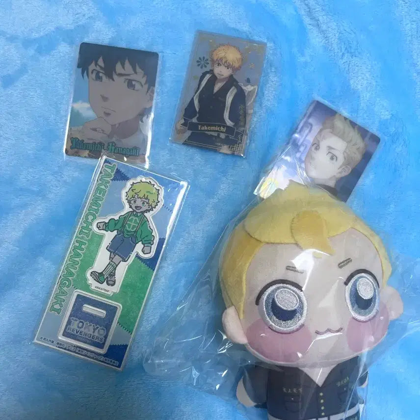 [BUNJANG] Tokyo Revengers Chibi Plush &amp; Acrylic Stand Bundle (Takeomi) / 도쿄리벤저스 굿즈 일괄 도리벤 쵸피누이 아크릴스텐드 타케미치