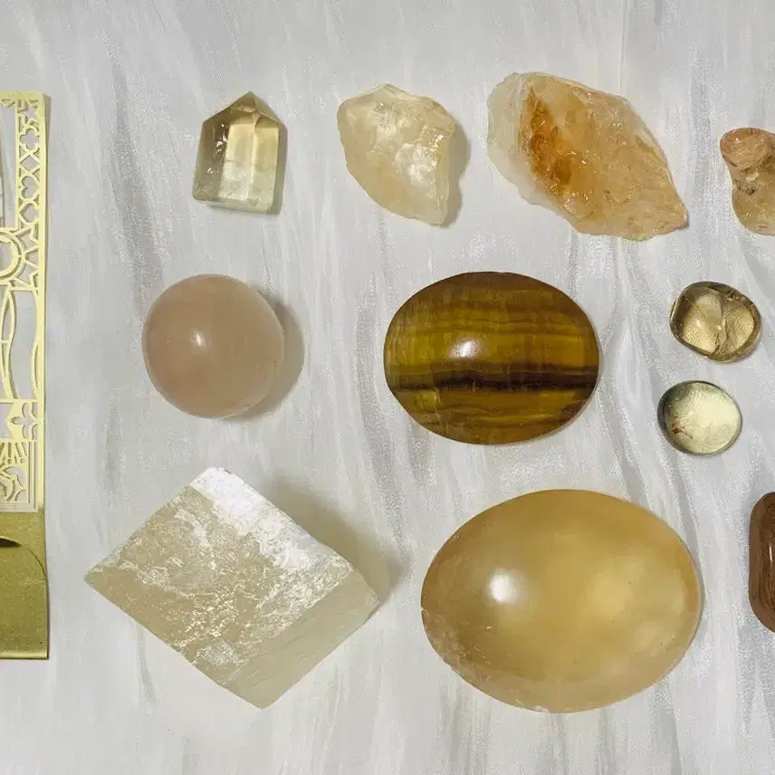 [BUNJANG] Yellow Tones Natural Gemstone Bundle / 황색 계열 원석 일괄 특별가