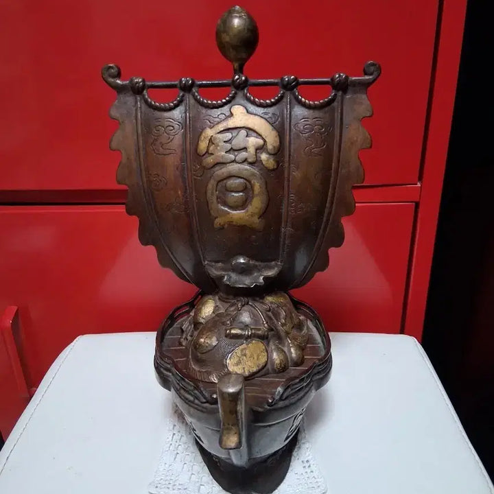 [BUNJANG] Antique Brass Treasure Ship Incense Burner / 고풍스러운   동 배 (보물선)ㅡ무게감