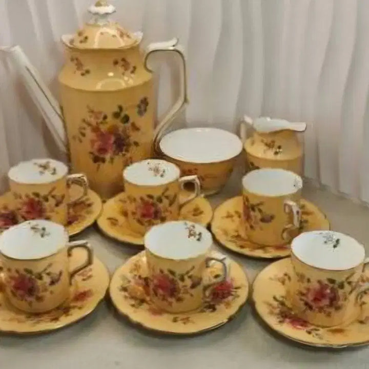 [BUNJANG] Royal Crown Derby 15-Piece Vintage Coffee Set / 영국 로열 크라운 더비 Royal Crown Derby 빈티지 15피스 커피세트
