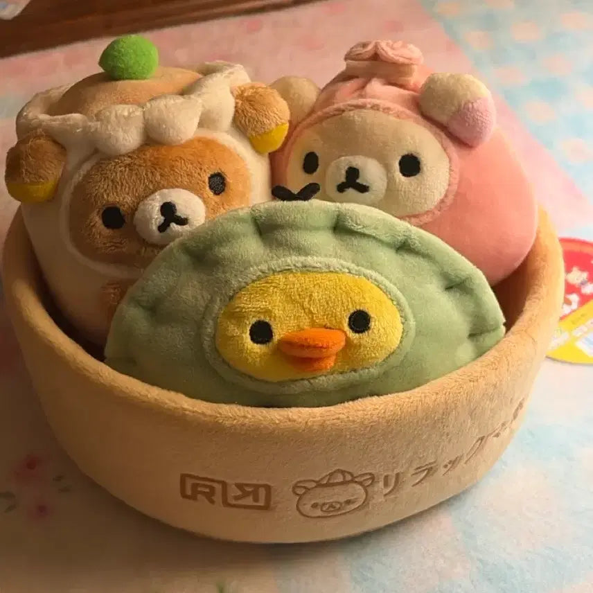 [BUNJANG] Rilakkuma Dim Sum Set Plush / 리락쿠마 딤섬 세트 인형 (택 O , 새상품)