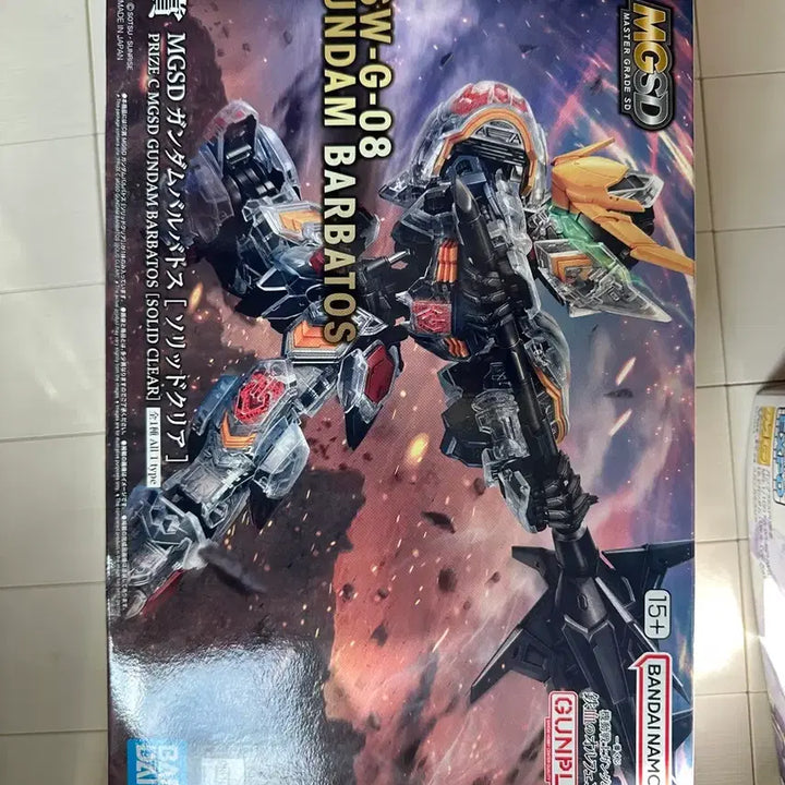 [BUNJANG] MGSD Barbatos Lupus Rex Solid Clear (Unsealed) + Delphi Decal / MGSD 건담 발바토스 솔리드 클리어 미개봉 + 델피데칼