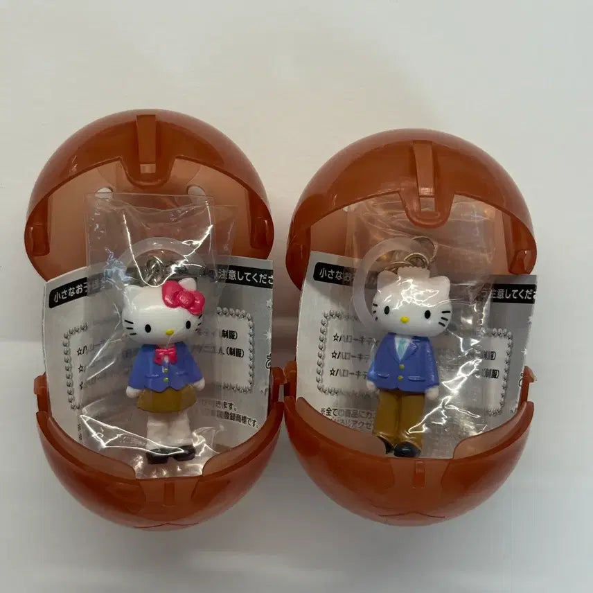 [BUNJANG] Hello Kitty Long Legged Kitty Uniformed Kitty Daniel Couple Charm Gacha Figure Set / 헬로키티 롱다리 키티 쿄복 키티 다니엘 커플 메지루시 가챠 피규어 세트