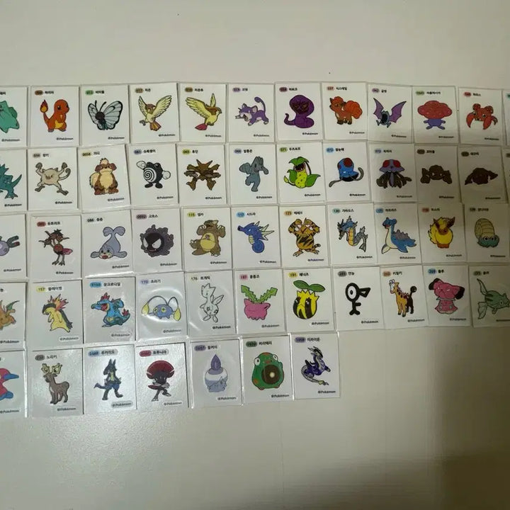 [BUNJANG] Pokemon Stickers Bundle Set (56 pcs) / 포켓몬 띠부씰 56장 일괄 판매
