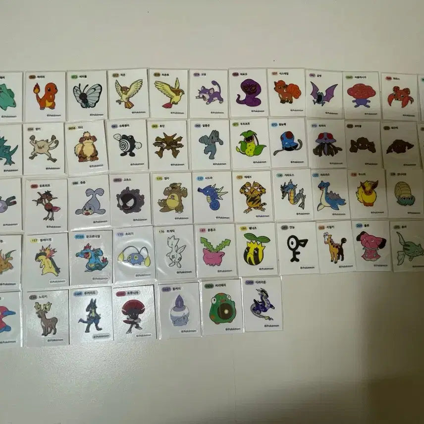 [BUNJANG] Pokemon Stickers Bundle Set (56 pcs) / 포켓몬 띠부씰 56장 일괄 판매