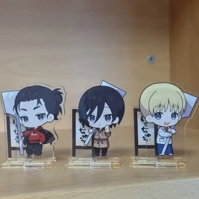 [BUNJANG] Attack on Titan Okonomiyaki Collaboration Acrylic Stand Set Eren Mikasa Armin / 진격의거인 아크릴 스탠드 에렌 미카사 아르민 오코노미야끼 콜라보