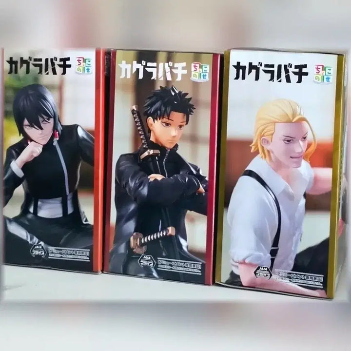 [BUNJANG] Kagurabachi Sega Premium Chokonose 3-Figure Set / [미개봉/무료배송] 카그라바치 세가 프리미엄  치히로 히유키 토고 쵸코노세 3종 세트