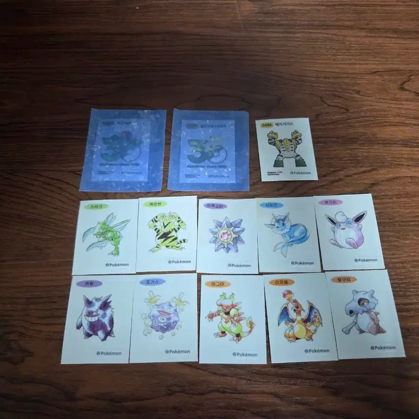 [BUNJANG] Pokemon Sticker Collection - 13 Piece Bundle / 포켓몬 띠부씰 판매합니다