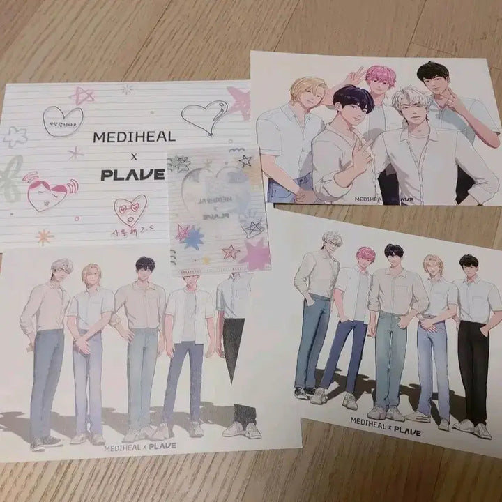 [BUNJANG] PLAVE x Mediheal Photocard &amp; Postcard Bundle Set / 플레이브 메디힐 포카, 엽서 일괄