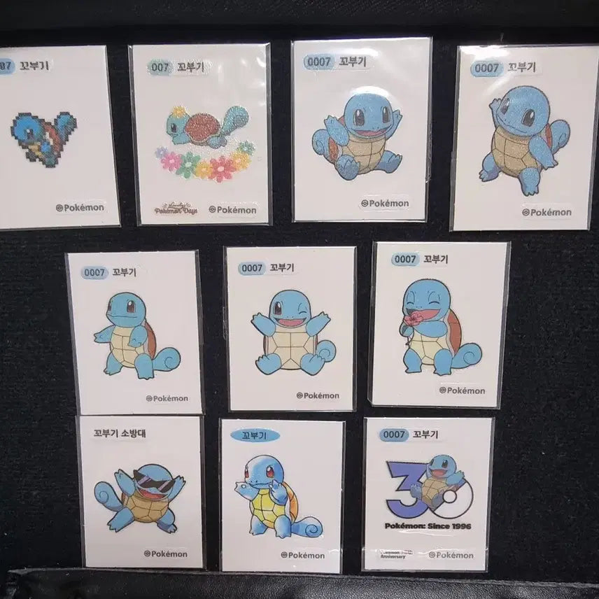 [BUNJANG] Pokemon Squirtle Sticker Set / 포켓몬 꼬부기 띠부씰