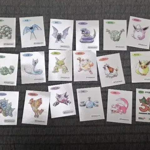 [BUNJANG] Pokemon Bread Stickers / 포켓몬 띠부씰 스티커