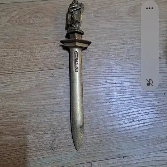 [BUNJANG] Brass Antique Letter Opener / 황동재질사이즈 한뼘정도길이 우편물분리 째는기구