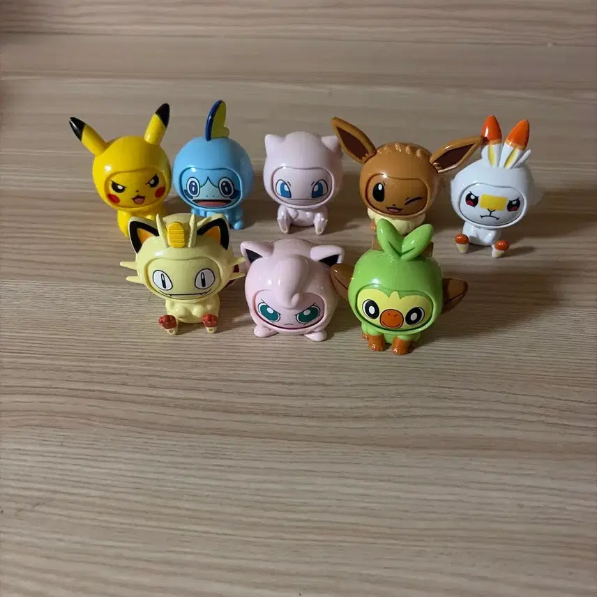 [BUNJANG] Pokemon Face Figure Full Set (8 Types) / 포켓몬 페이스 피규어 일괄 8종