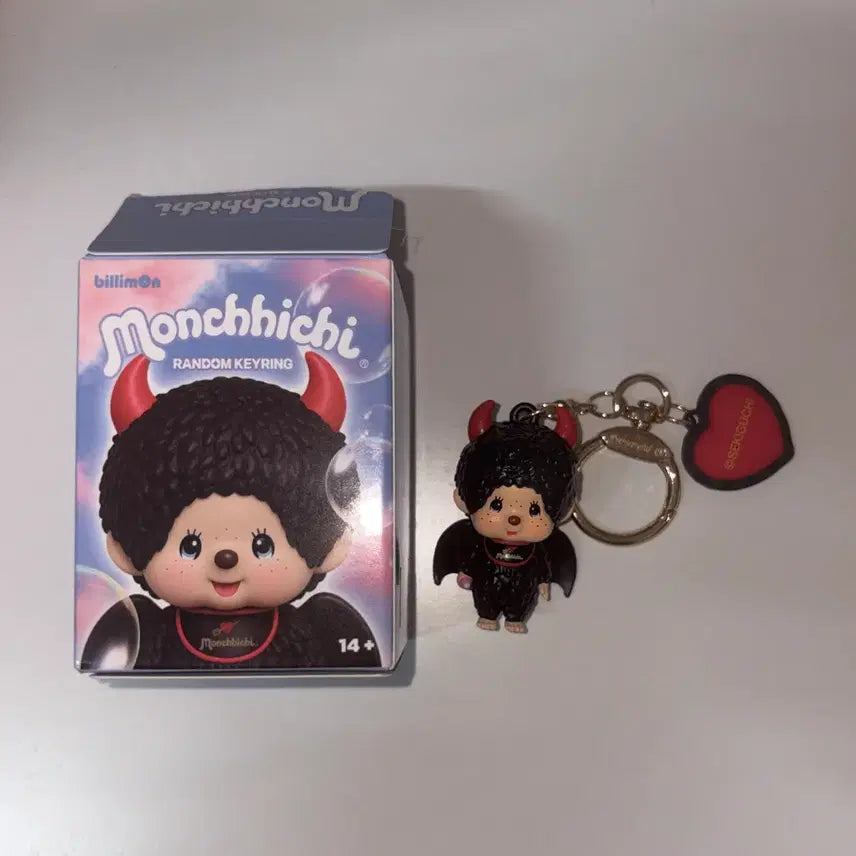 [BUNJANG] Monchhichi Happy Angel Special Devil Ver. Keychain / 몬치치 해피엔젤 랜덤 키링 스페셜 악마ver 양도