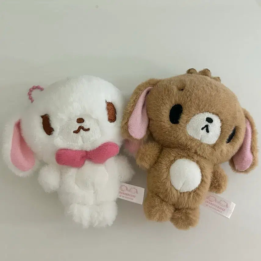 [BUNJANG] Sanrio SugarBunnies Plush Doll Bundle Set (Sirousa &amp; Kurousa) / (일괄) 슈가바니즈 인형 누이 산리오 정품 시로우사 쿠로우사